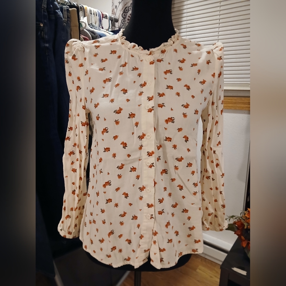 Daily Thread XS Dainty Rose Blouse